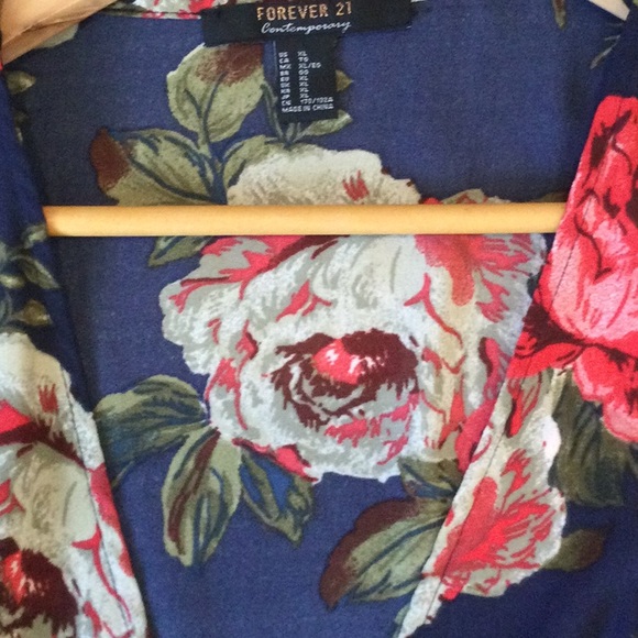 Forever 21 Boho beauty flowy midi floral Y2K dress - Picture 3 of 6